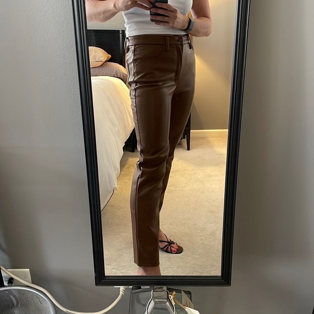 Vegan Leather Trouser